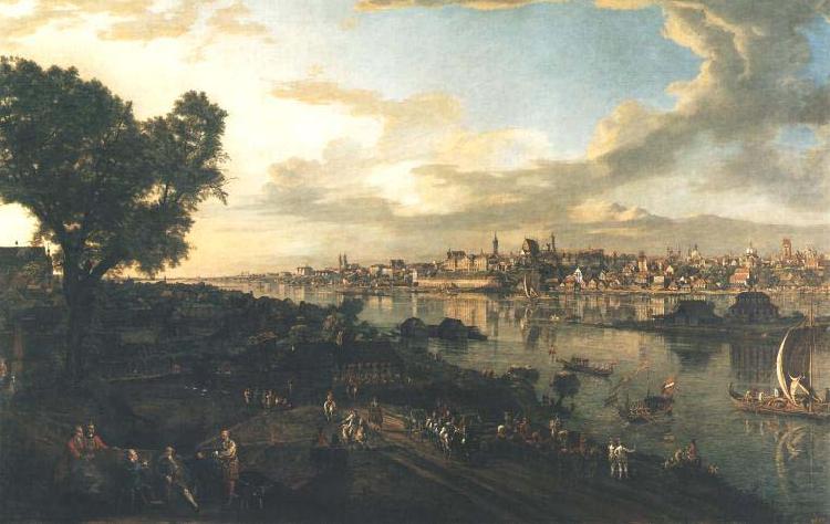 Bernardo Bellotto View of Warsaw from the Praga bank china oil painting image